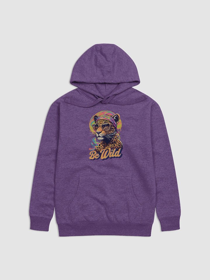 Groovy "Be Wild" Psychedelic Leopard Hoodie product image (2)