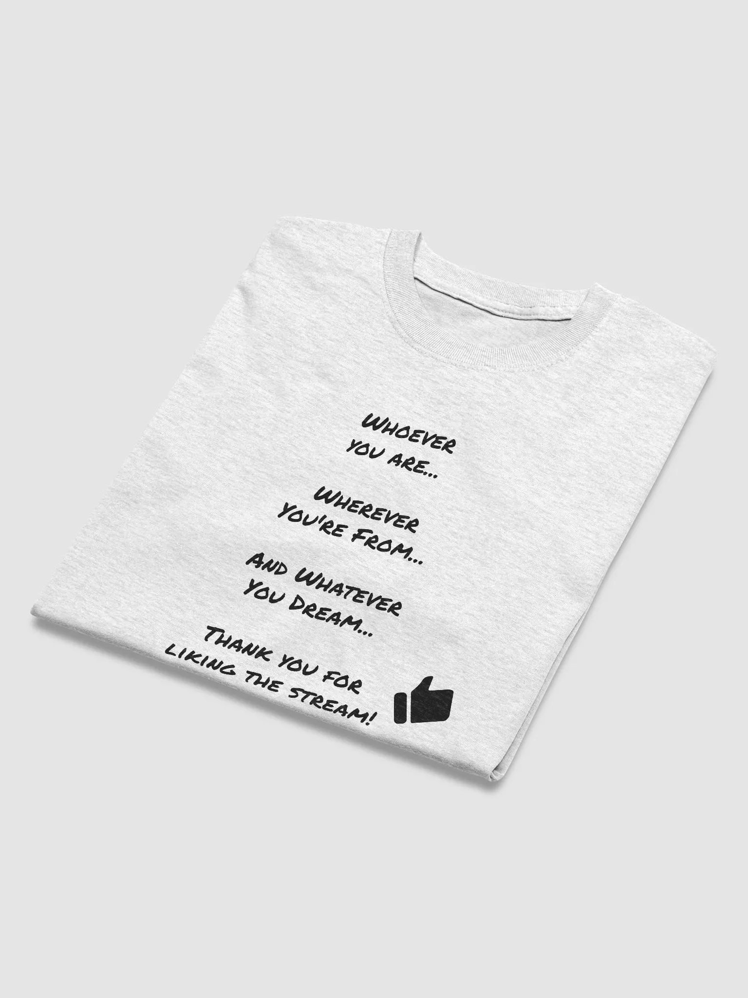 Thanks for liking the stream! - Dark Font Heavy T product image (39)