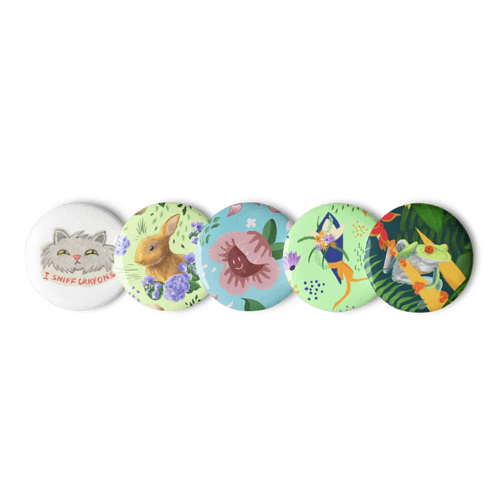 Squibble Design Art Pin Badge Set product image (1)