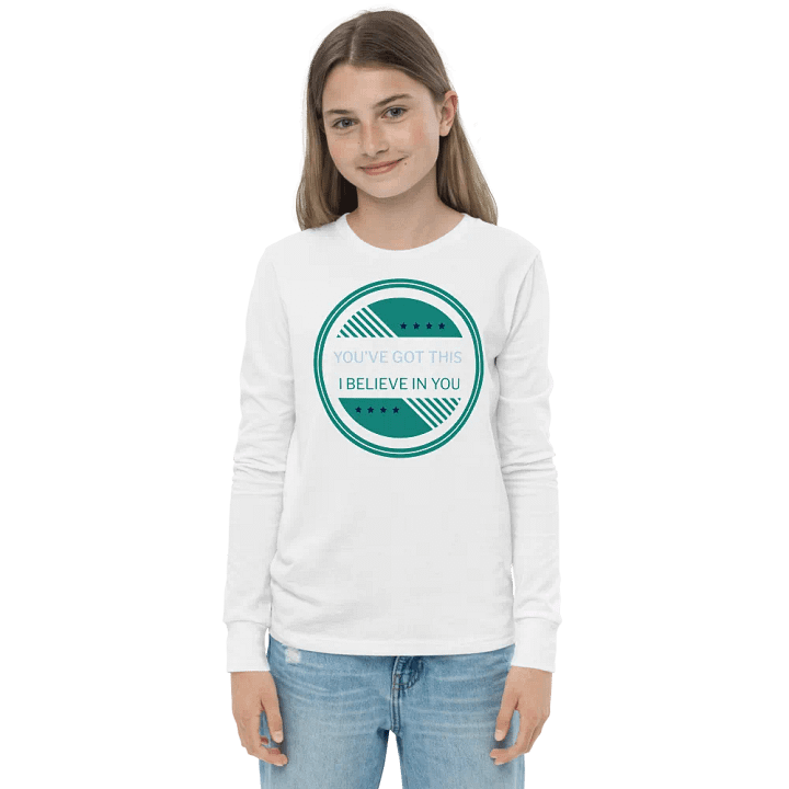 you've got this, youth long sleeve tee product image (1)