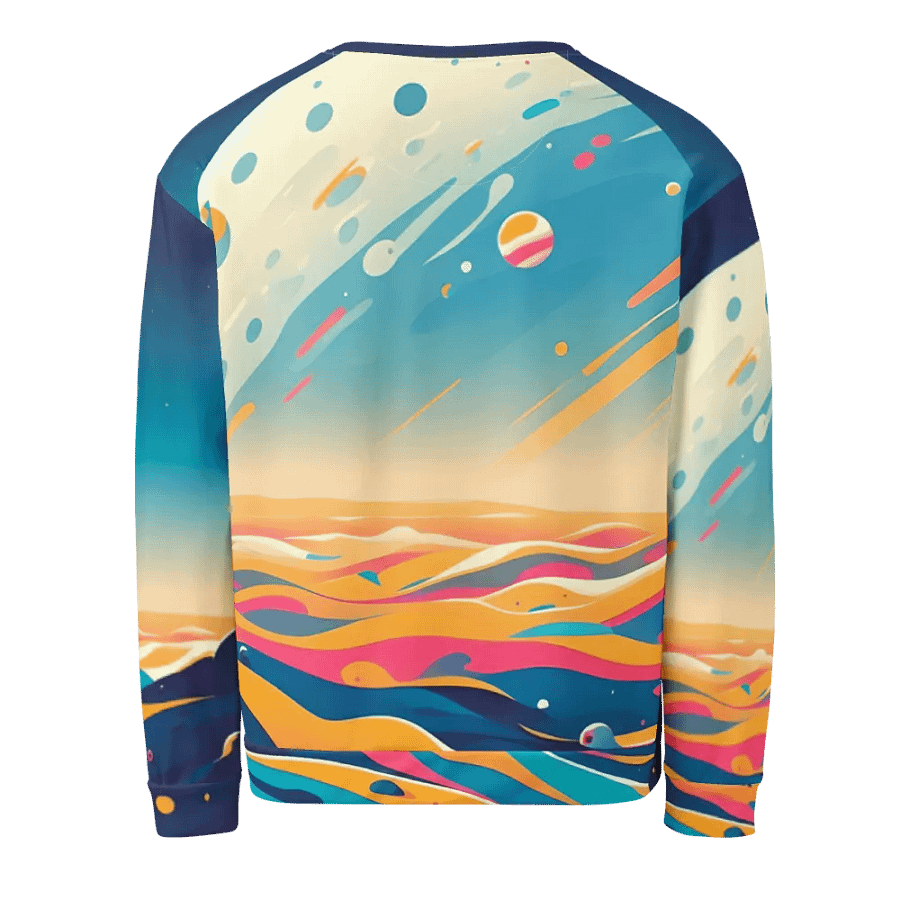 Astronaut All-Over Print Recycled Unisex Sweatshirt product image (4)