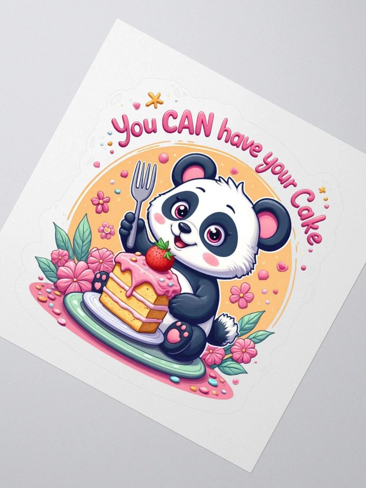 Panda Cake Delight Sticker Set product image (8)