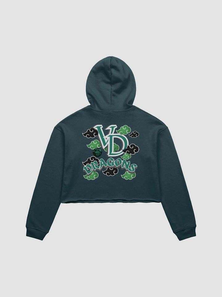THE GREEN RAIN CLOUD HEARTED crop top hoodie product image (7)
