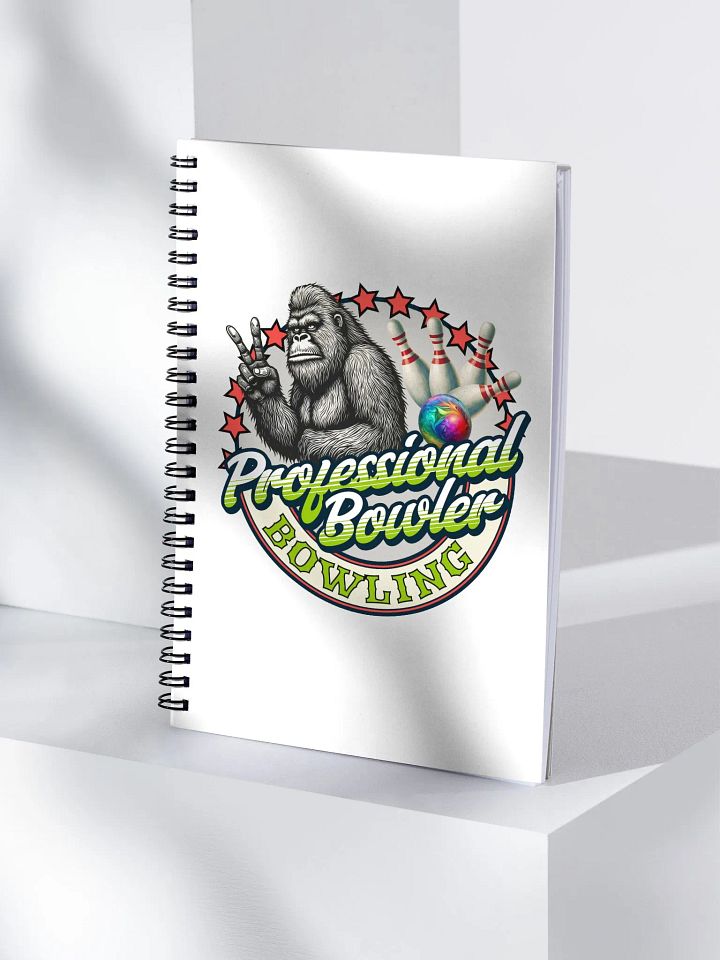 Professional Bowler Sasquatch Bowling Spiral Notebook product image (1)