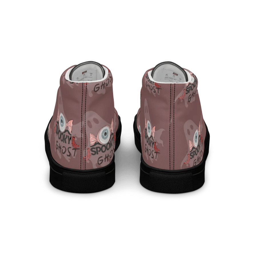 Spooky Ghost Men's High Top Shoes product image (5)