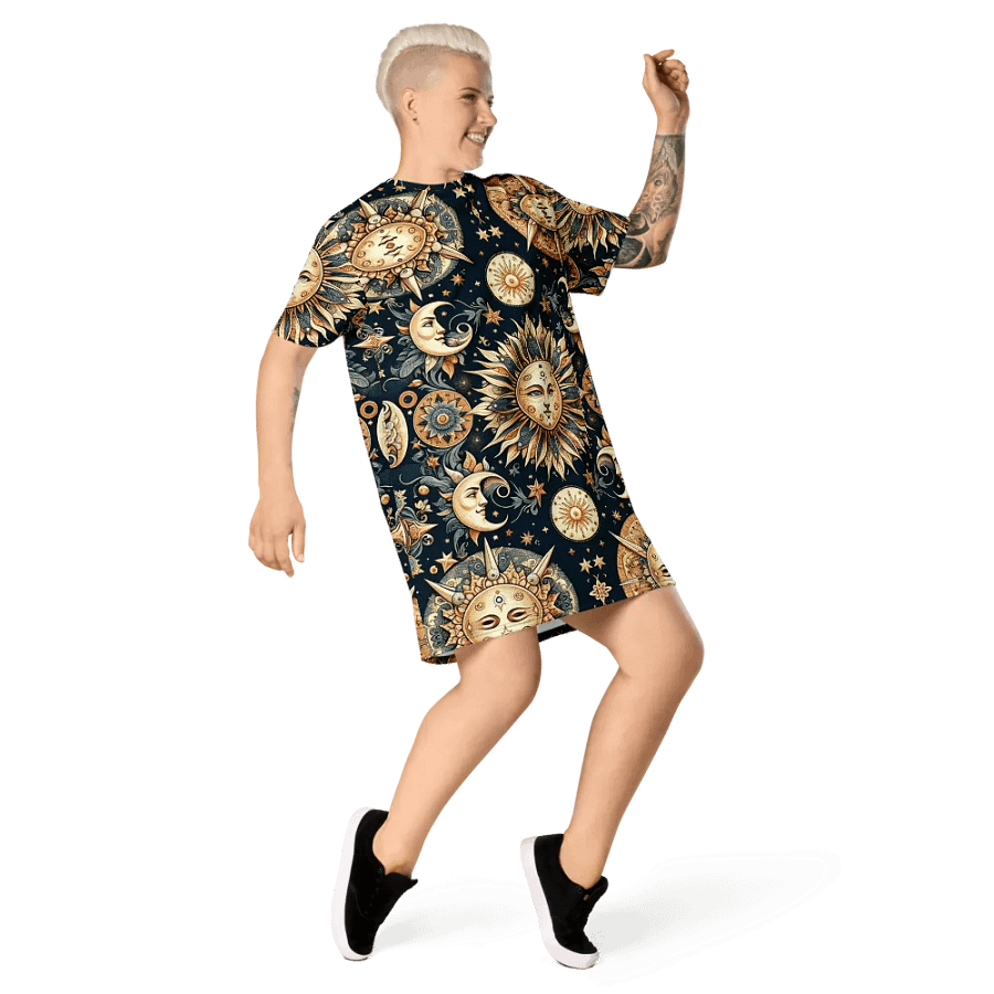 All-Over Print T-Shirt Dress product image (5)