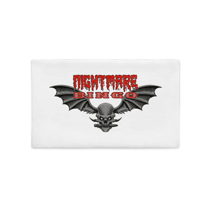Nightmare Bingo Pillow Case White product image (1)