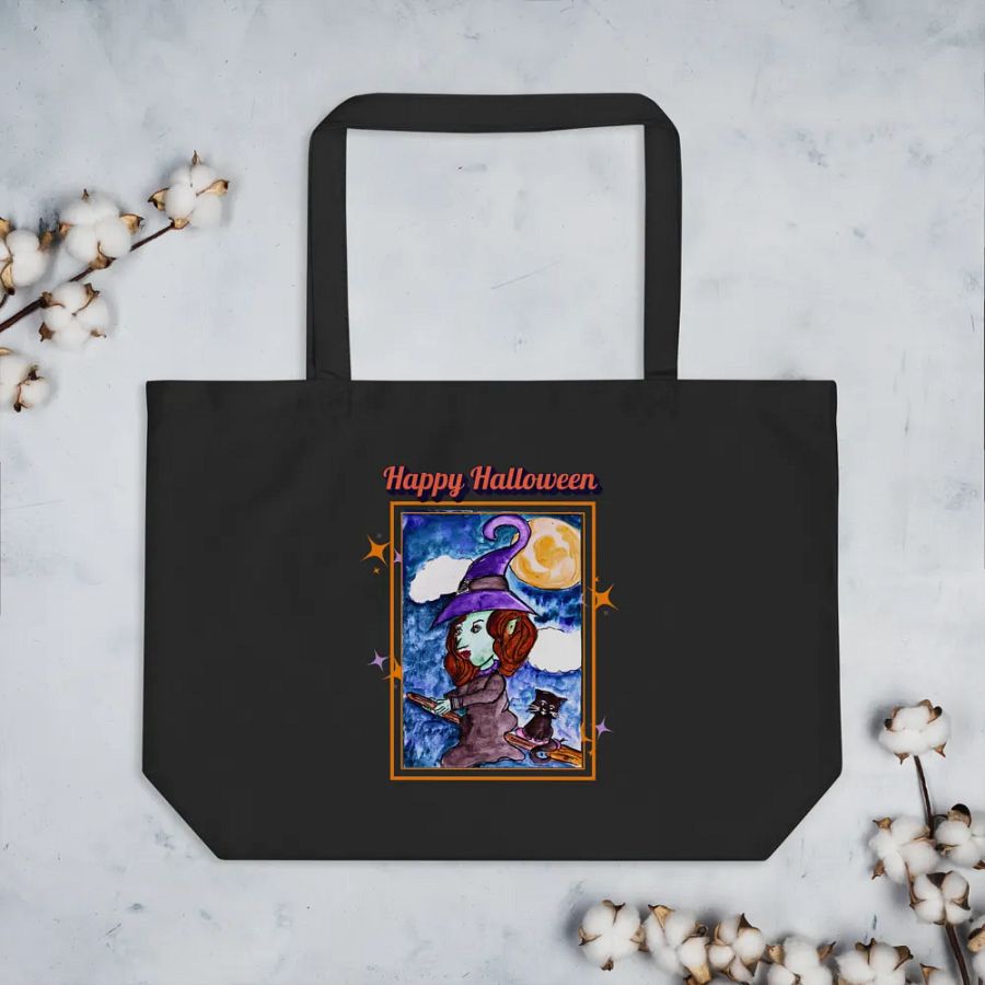 Witch and kitty Halloween Bag/ Trick Or Teat Bag product image (3)
