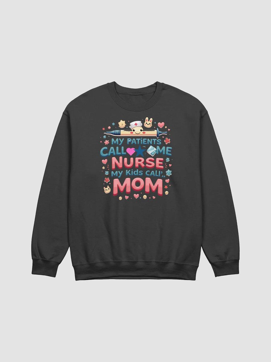 Nurse Mom Graphic Crewneck Sweatshirt product image (1)
