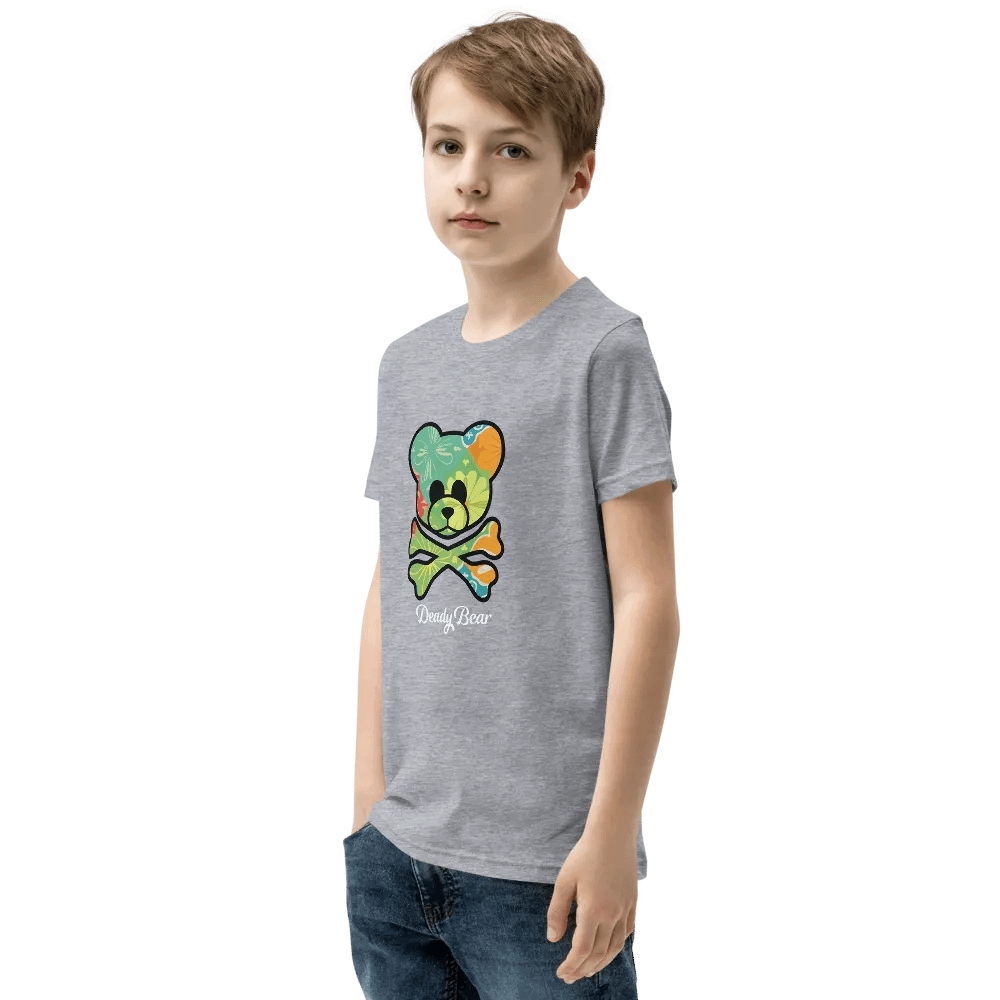 Deady Bear Floral Design Youth T-Shirt product image (44)