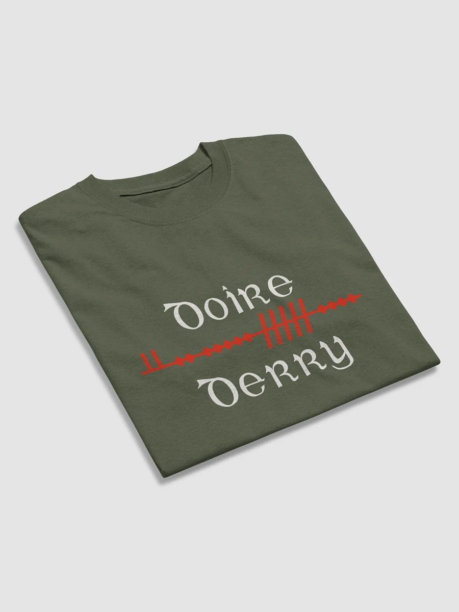 Derry/Doire Scholastic style Ogham printed t-shirt product image (38)