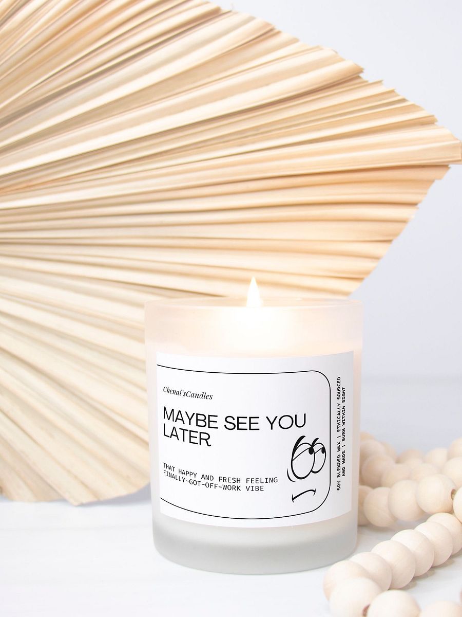 Maybe see you later Frosted Candle product image (2)