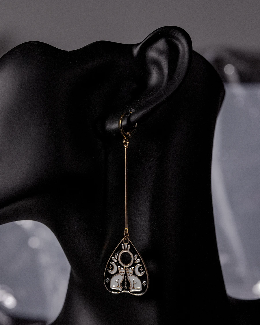 Two Cats Planchette Earrings [gold] product image (1)
