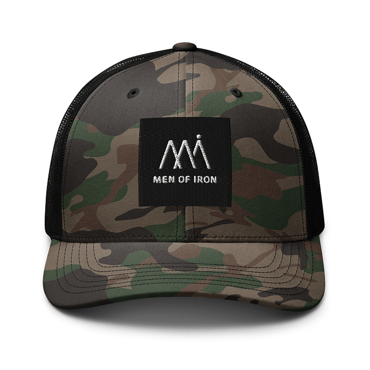 Men of Iron Camo Trucker Hat product image (1)