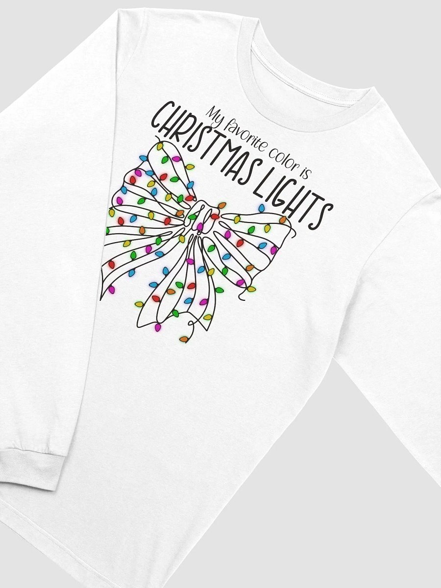 My favorite color is Christmas Lights Long sleeve shirt product image (8)