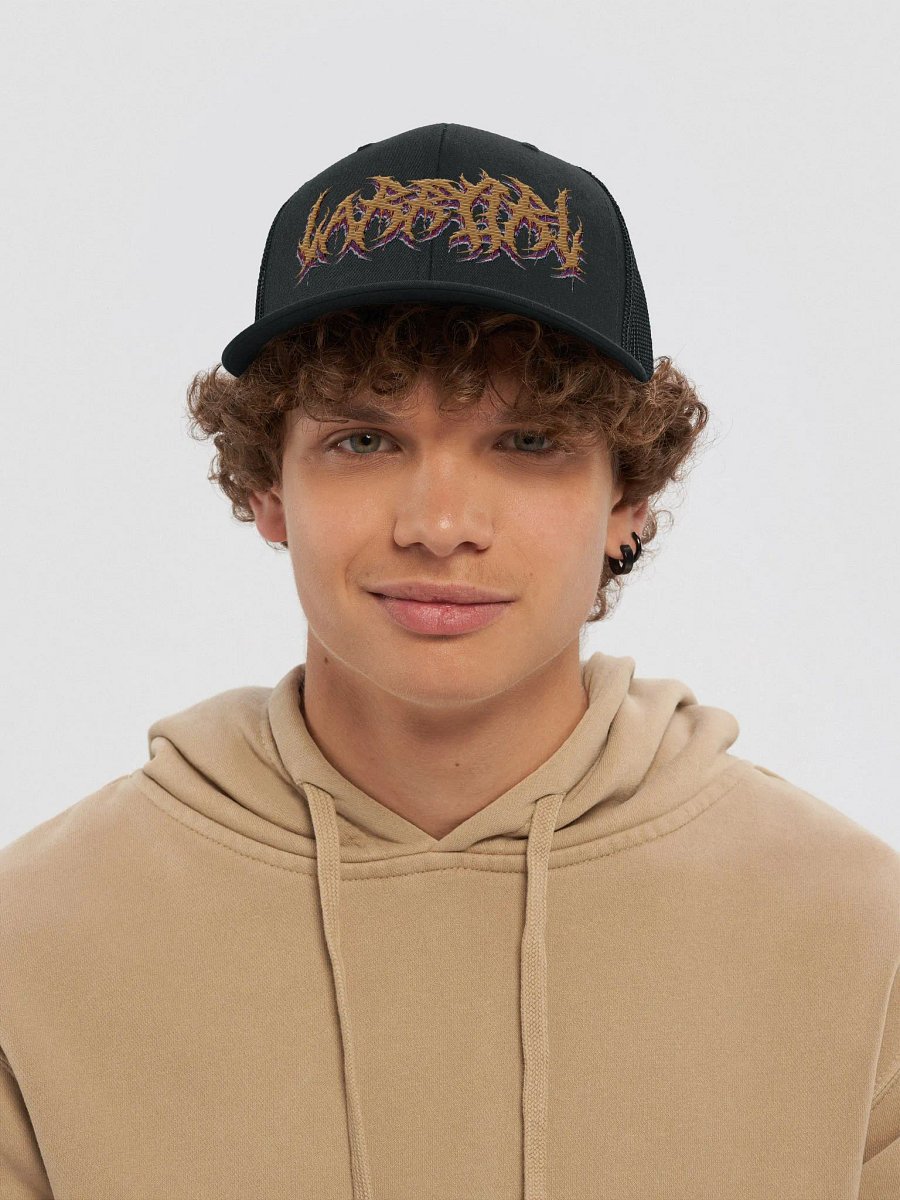 Larry Metal Logo but... on a Trucker Cap product image (5)