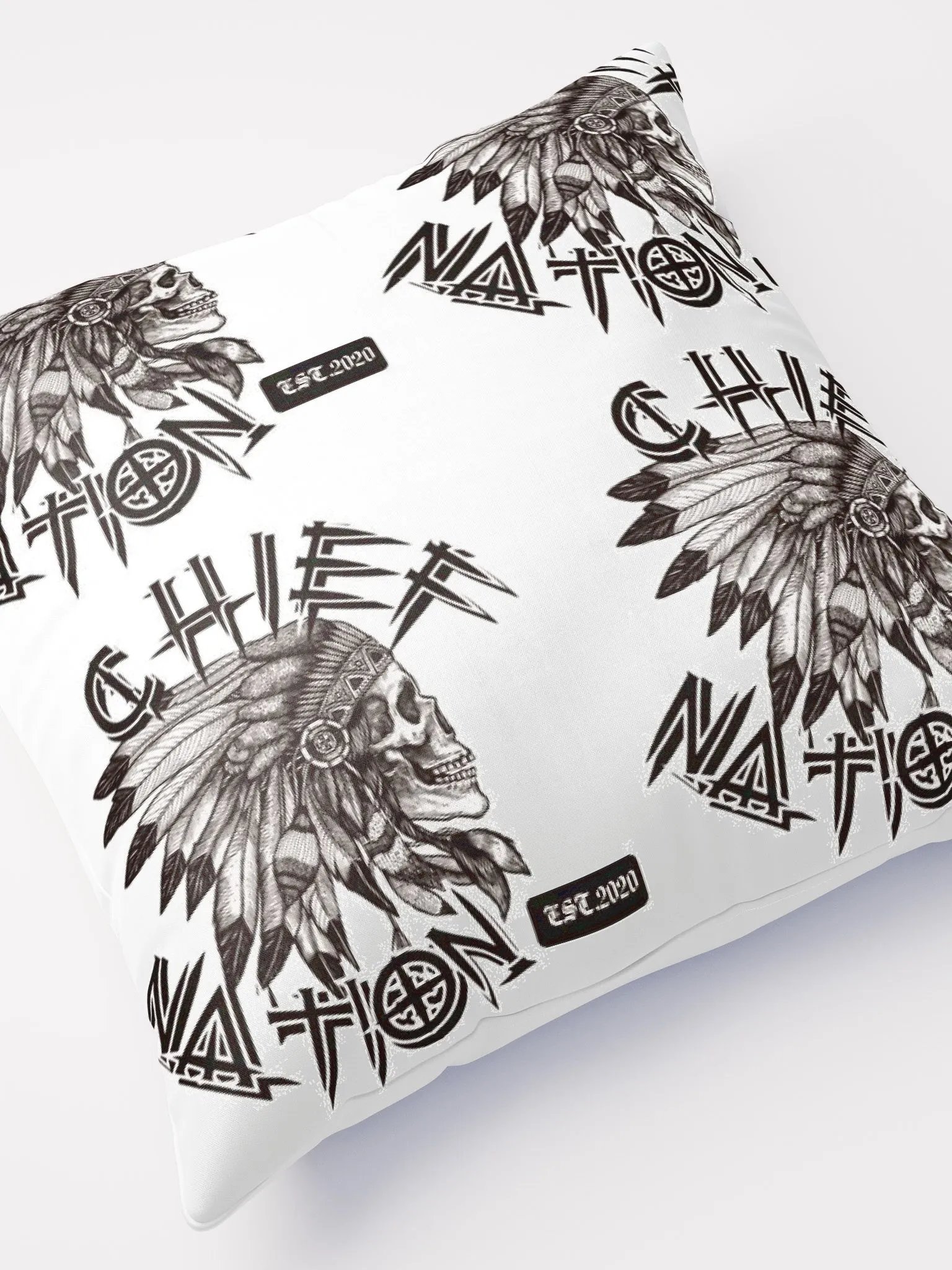 Chief Nation Headdress Skull Pillow product image (4)