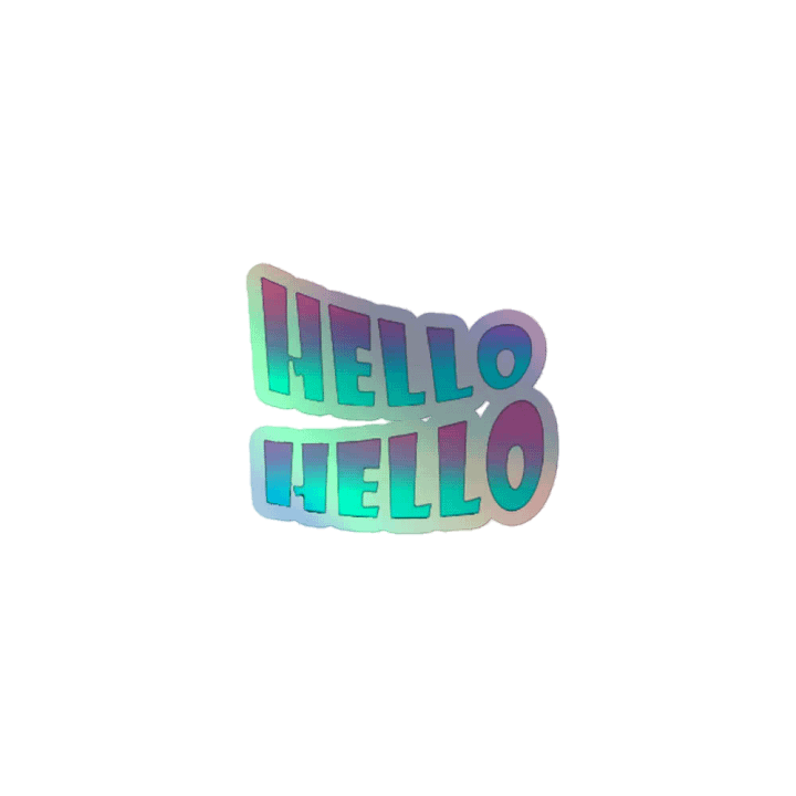 OG Hello Hellooo Holographic Sticker product image (1)