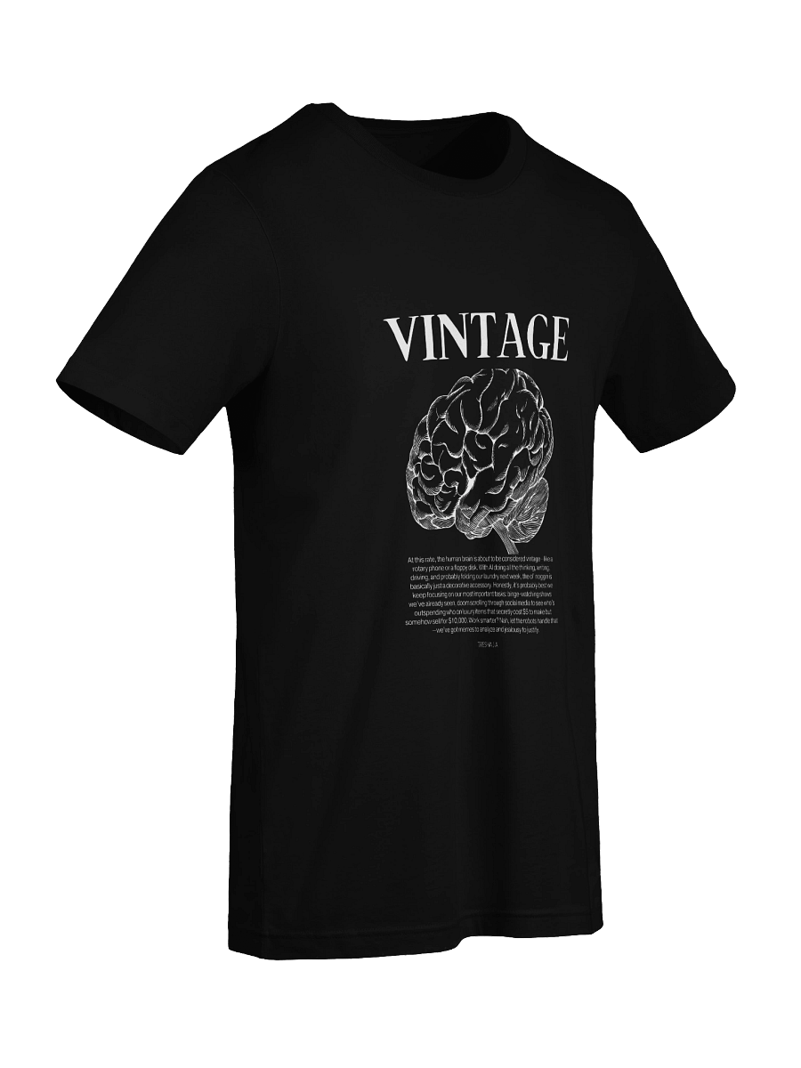 Vintage Brain Black Tee product image (9)