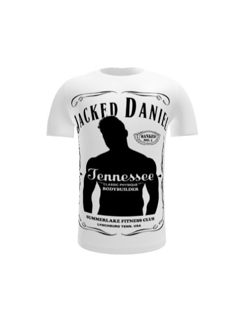 Jacked Daniel Large Print T-shirt product image (1)