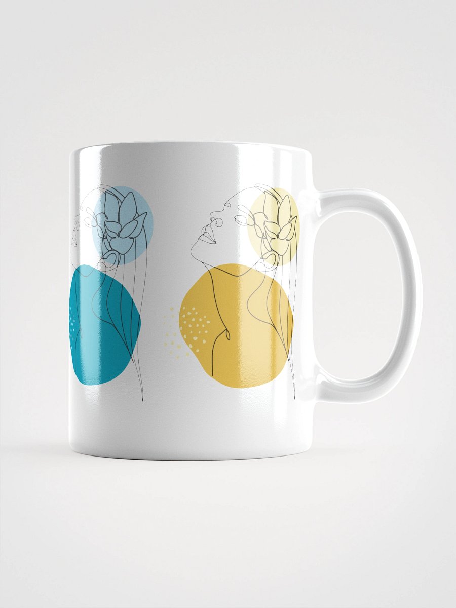 Mug Blanc Equilibre Femme Solaire - Joie en Mouvement - Idée Cadeau Raffiné product image (1)