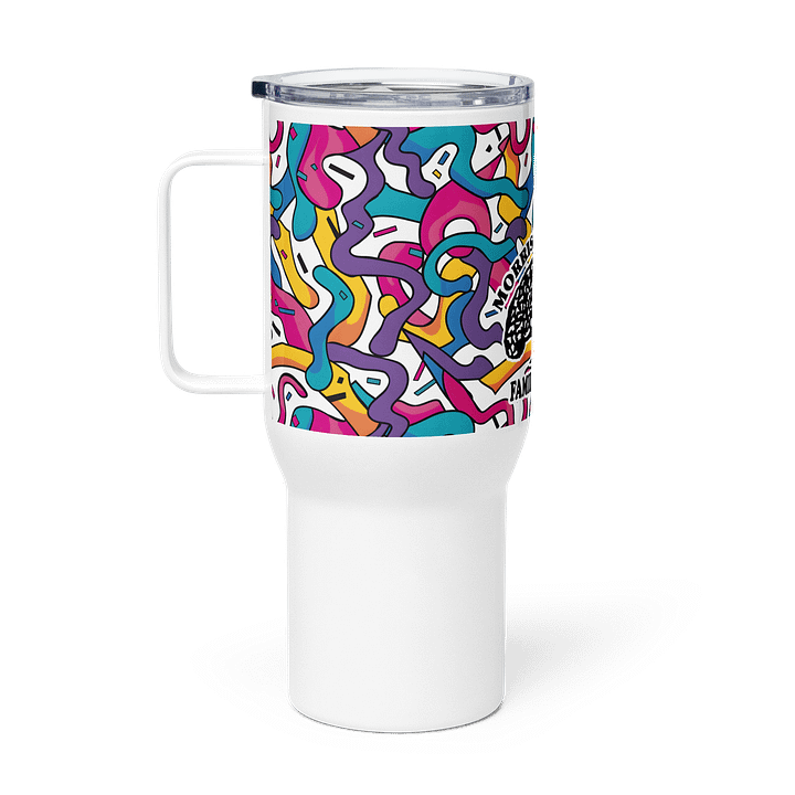 "90s Squiggles" Travel Mug w/ Handle product image (2)