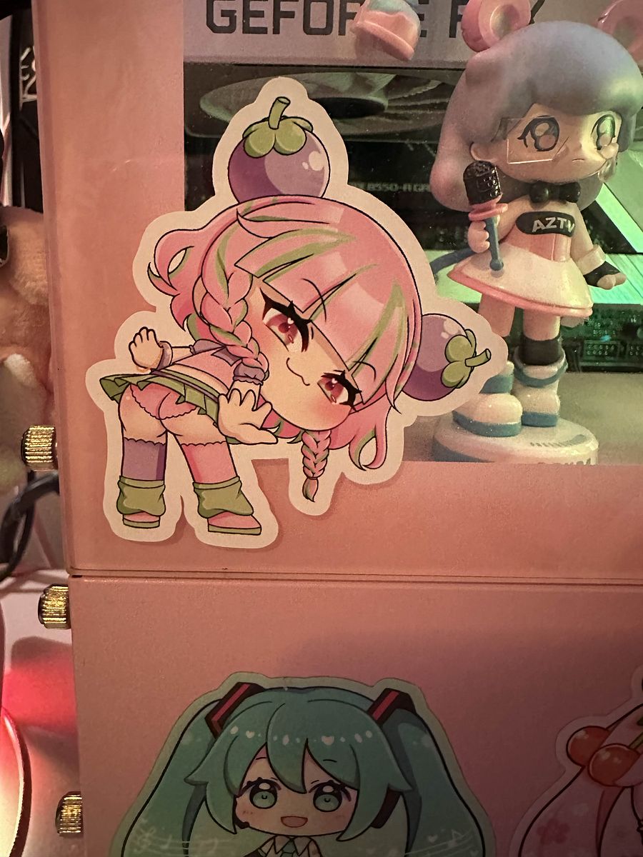 Mangosteen Bootie Sticker - Winky Version (3x3
