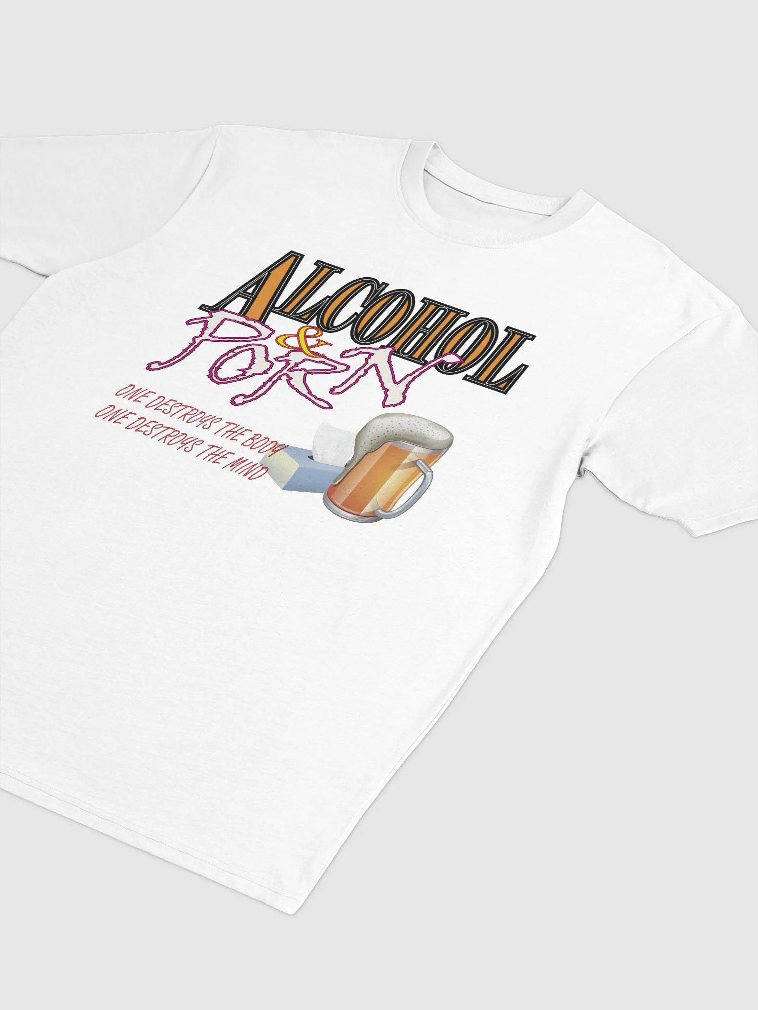 Alcohol & Porn - Cotton Heritage Men's Premium Heavyweight Tee product image (3)