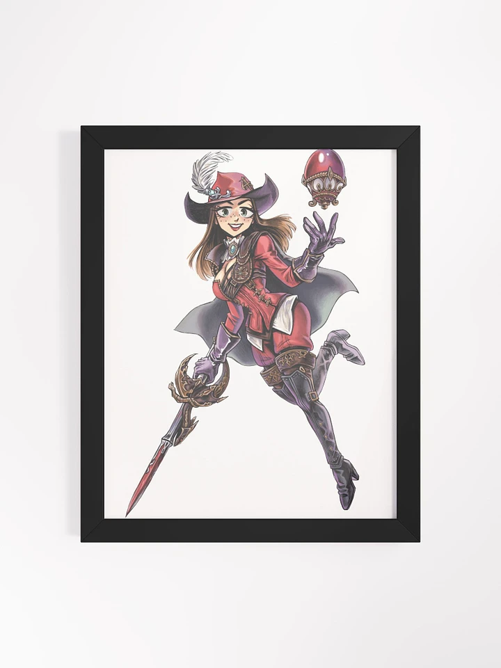neon X Red Mage Framed Print product image (1)