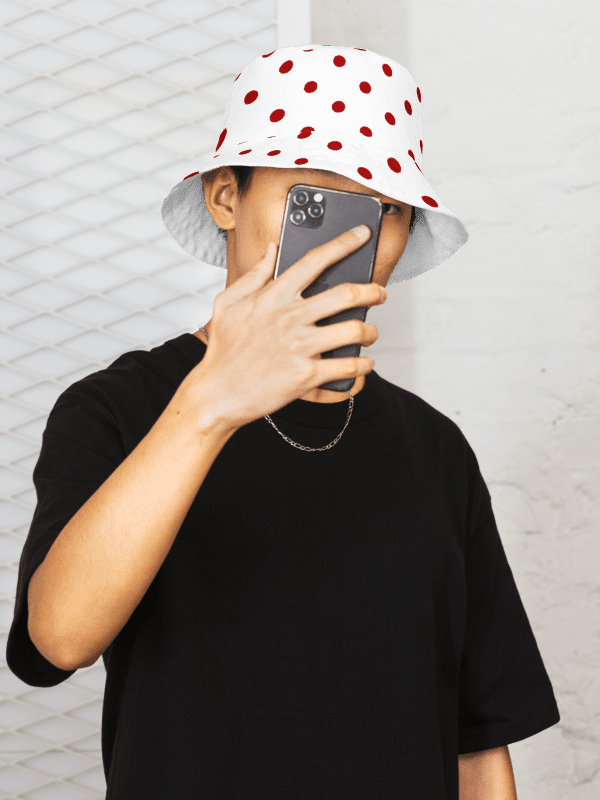 Expressive Passion Dot Reversible Bucket Hat product image (1)