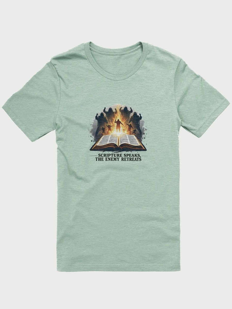 Scripture Speaks, the Enemy Retreats -Bible T-Shirt T-Shirt product image (1)