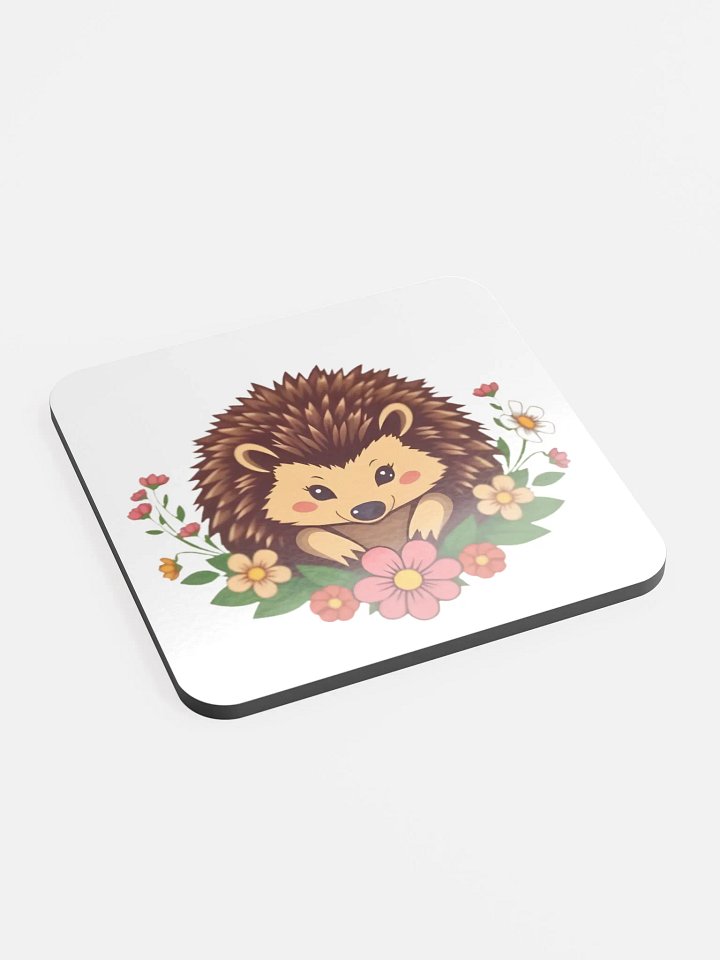 Floral Hedgehog Cork Coaster product image (1)