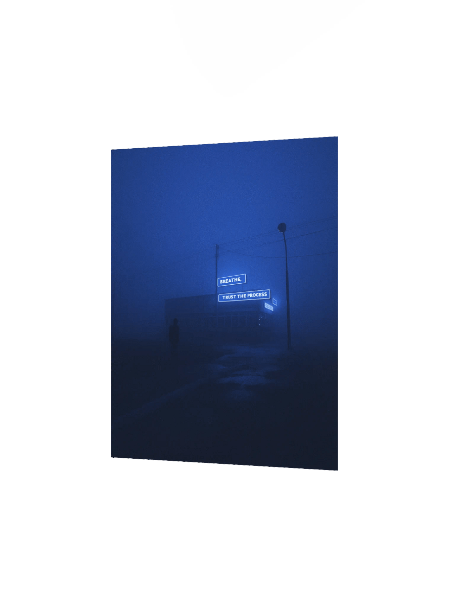 "Breathe, trust the process" Matte Poster product image (8)