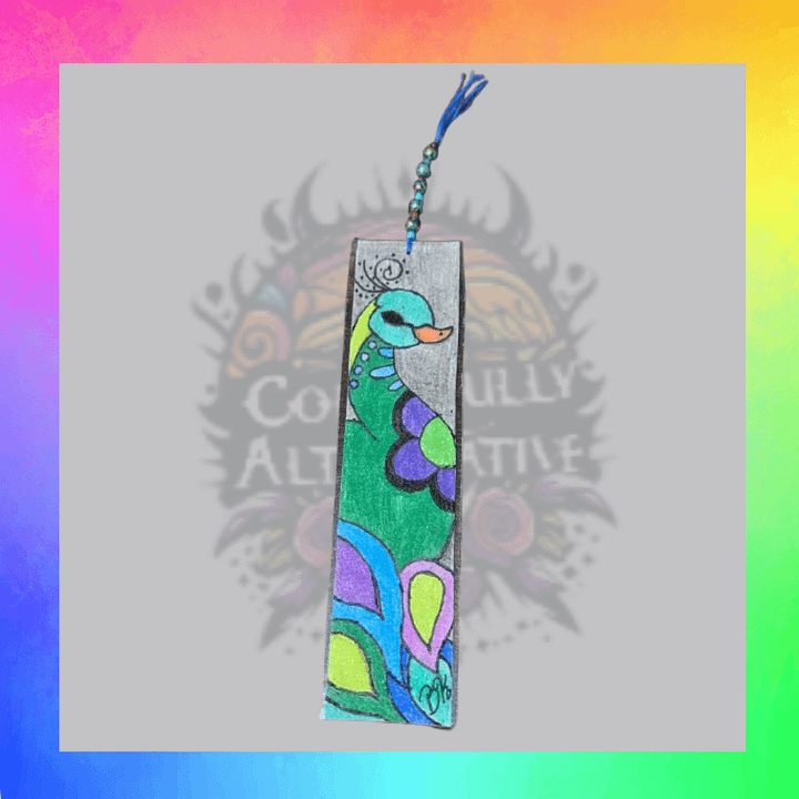 peacock bookmark product image (1)