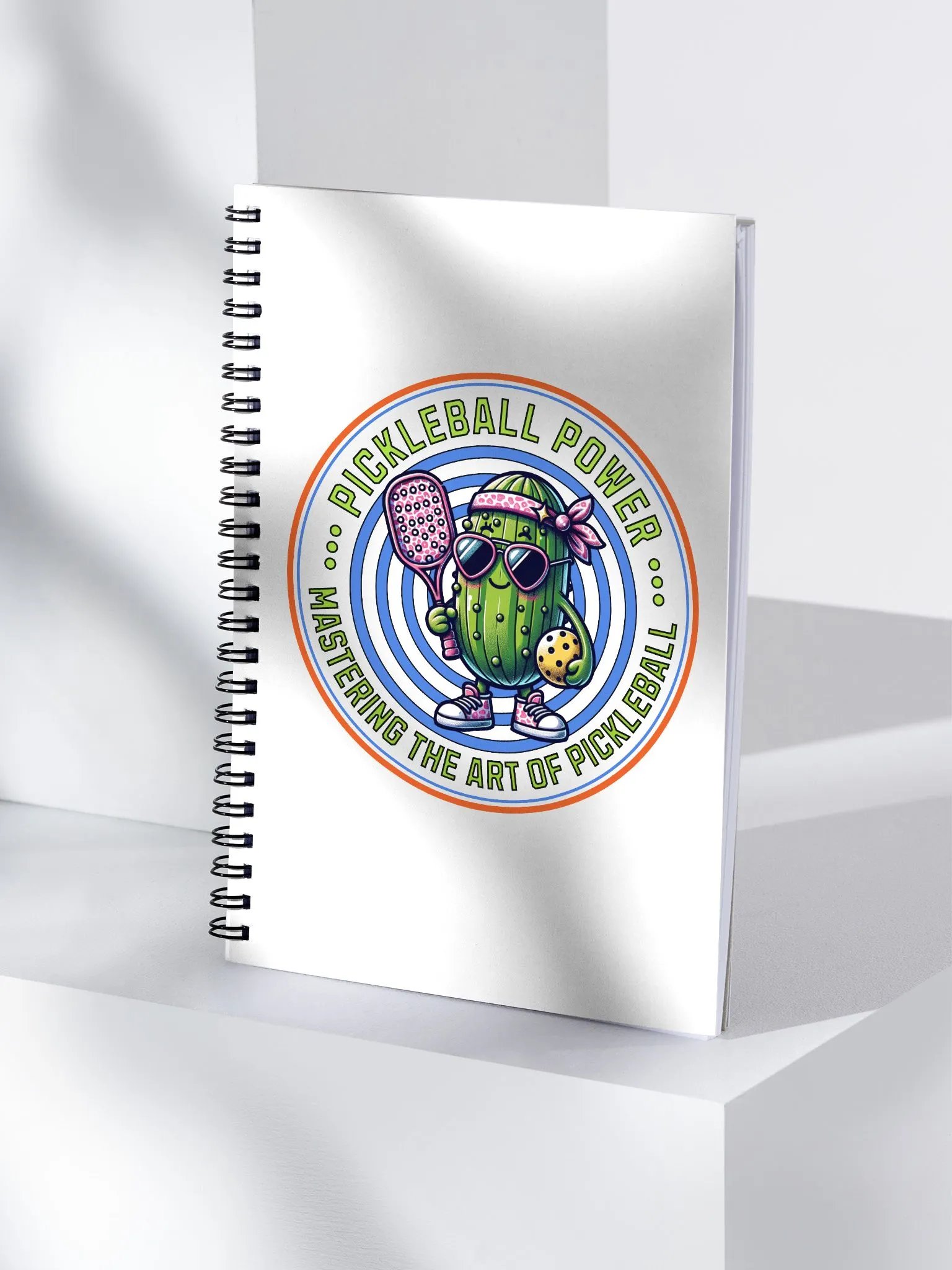 Pickleball Power Mastering The Art Of Pickleball Spiral Notebook product image (1)
