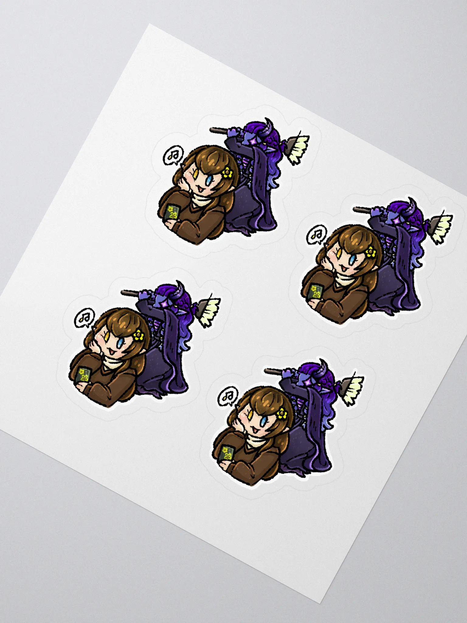 Ethereal Encounter Kiss Cut Stickers product image (2)