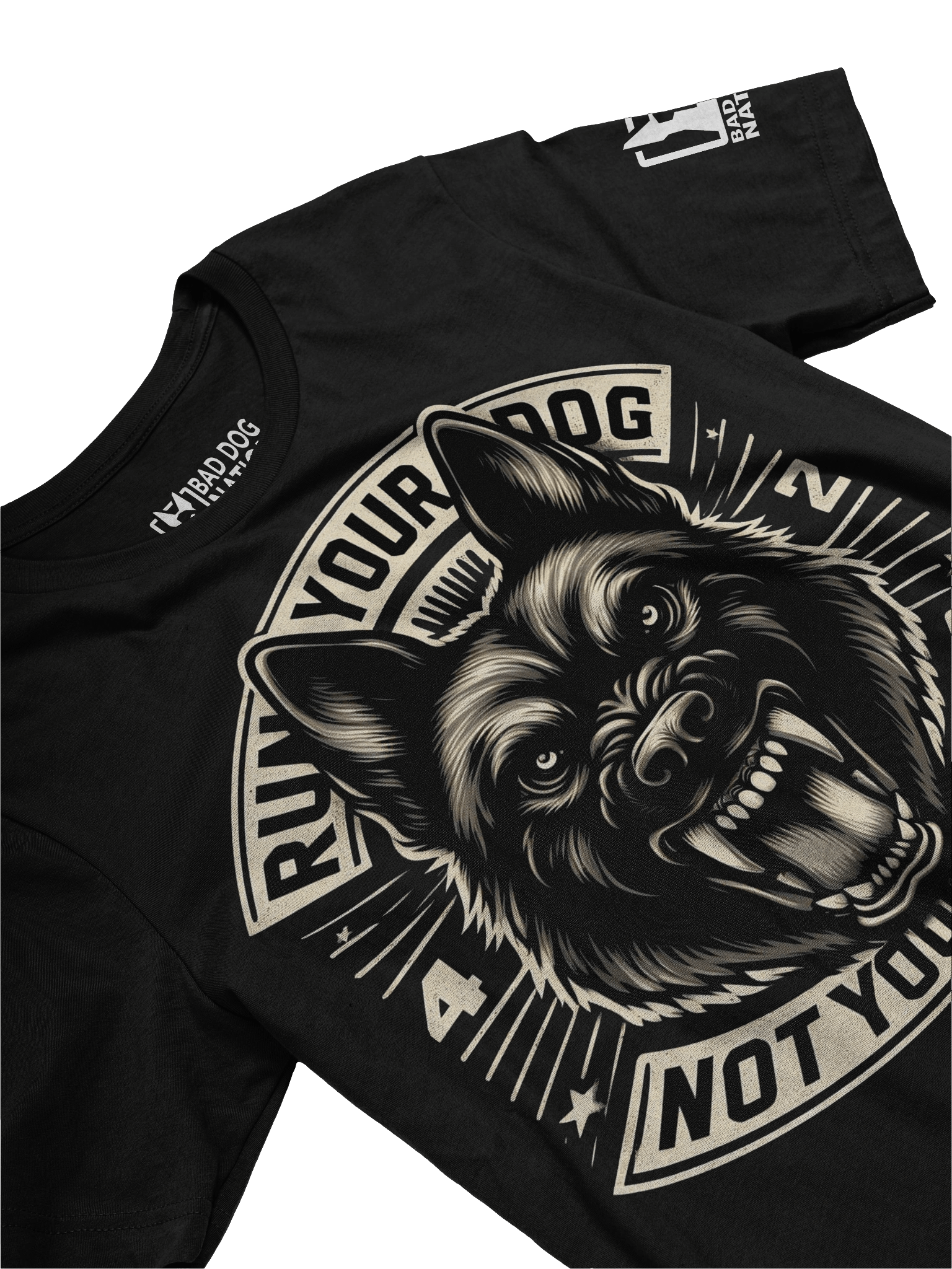 Run Your Dog Not Your Mouth - PREMIUM ADULT UNISEX T-SHIRT product image (2)