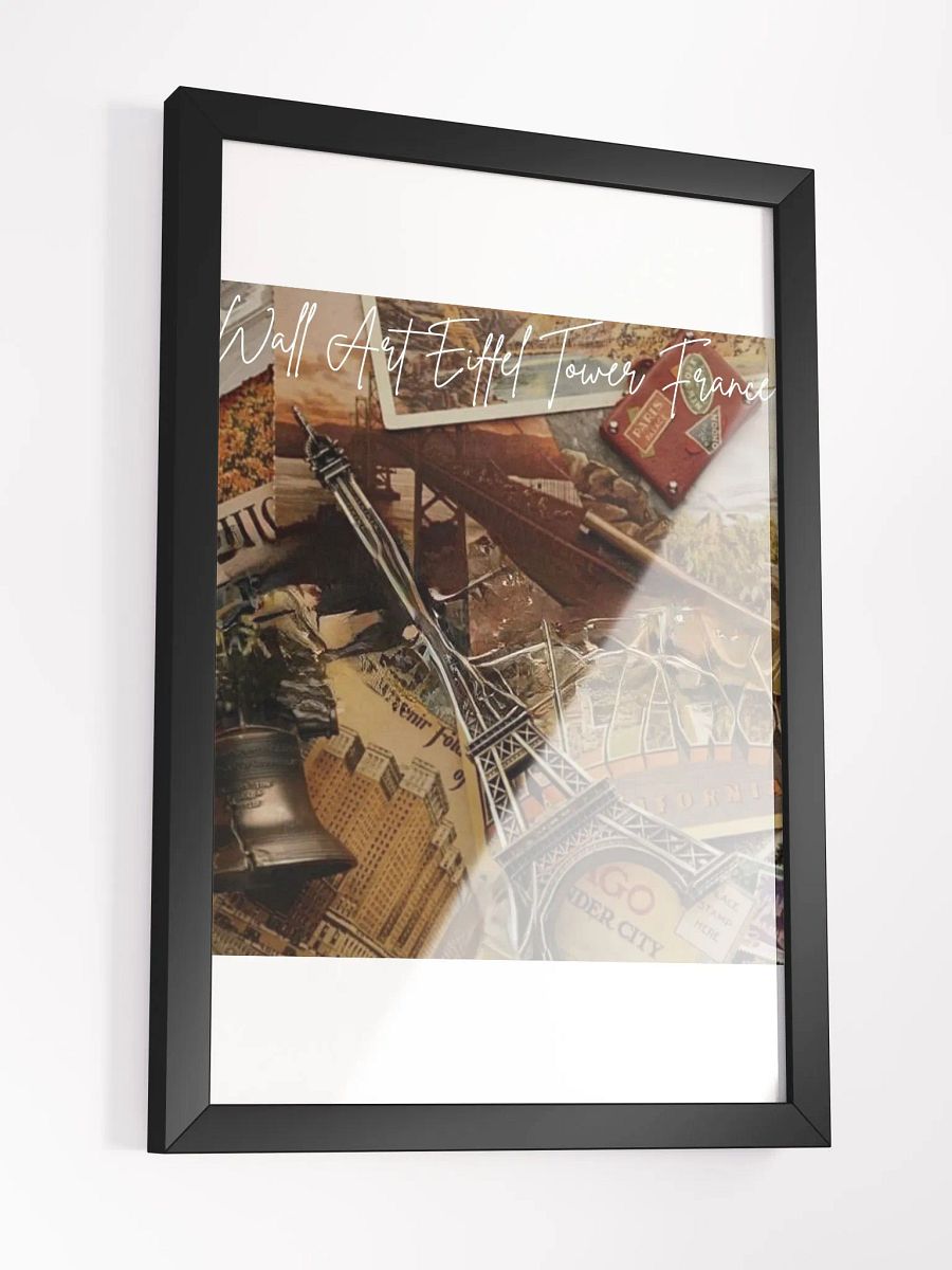 Wall Art Eiffel Tower France Framed High-Quality Matte Poster (in) product image (3)