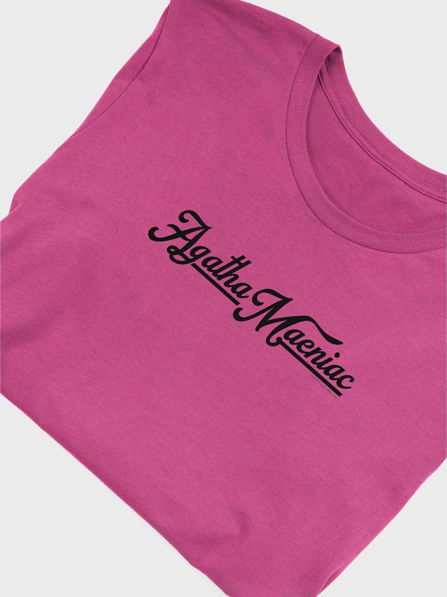 Agatha Maeniac Supersoft T-Shirt Unisex Sizing Black Text product image (5)
