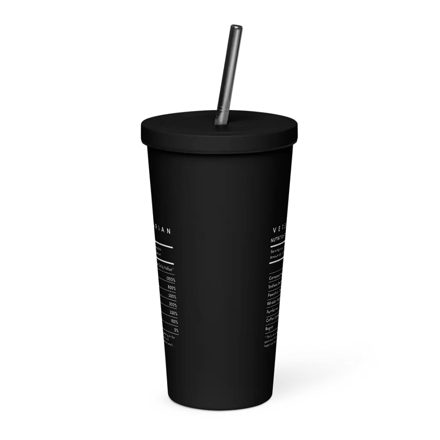 "Veterinarian Nutrition Facts" Insulated Tumbler with a Straw product image (7)
