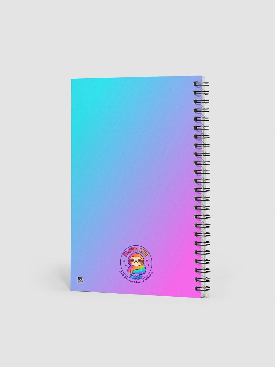 Slothin’ and Sippin’ – Funny Sloth Bubble Tea Notebook | Sloths Having Snacks Collection product image (2)