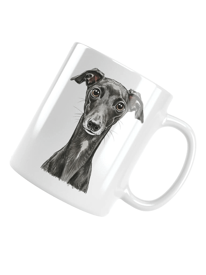 Italian Greyhound Sketch-y Art Chic Small Ceramic Mug For Iggy Lovers product image (1)