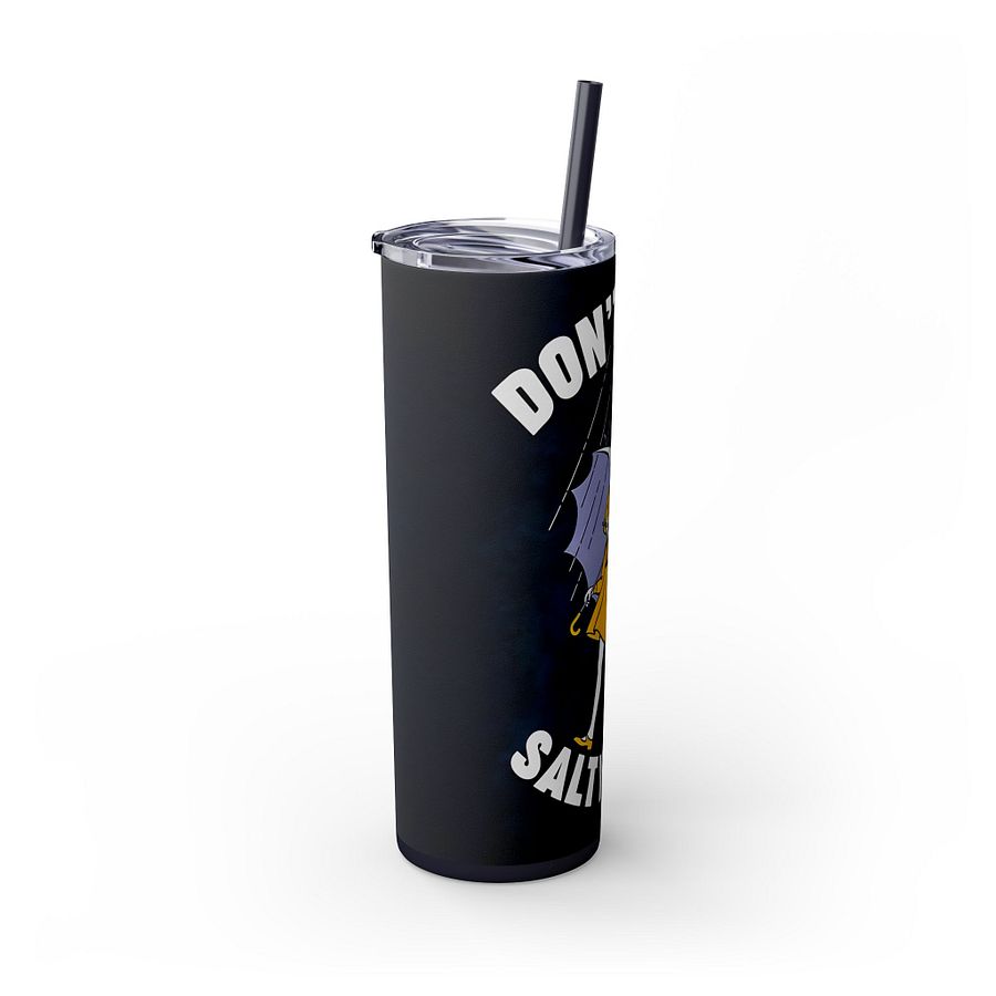 Funny Retro Salt Girl Tumbler Wrap - Don’t Be a Salty Bitch - 20oz PNG Sublimation Design for Digital Download, Humor Cup Wrap Printable product image (4)