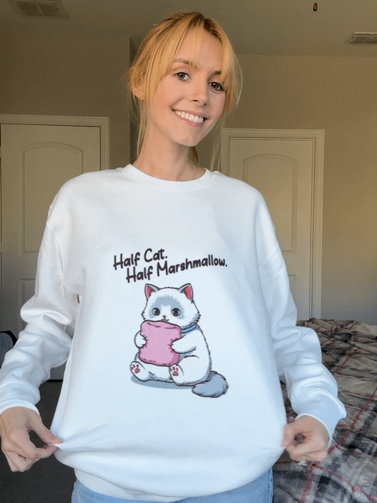 Ragdoll Kitten Marshmallow Sweatshirt product image (1)