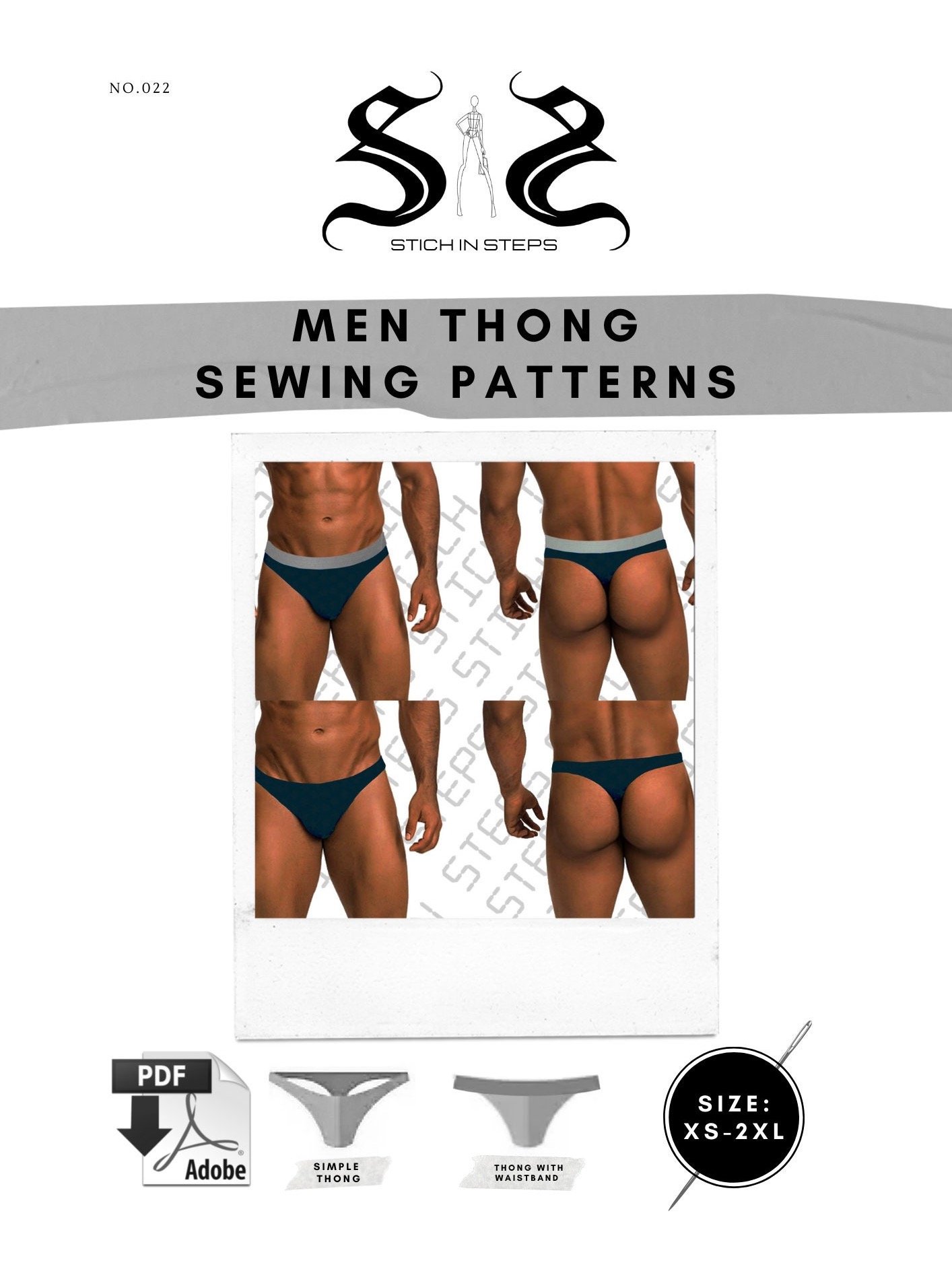 Men’s Thong Underwear - Sewing Pattern – The Fit You’ve Been Waiting For product image (1)