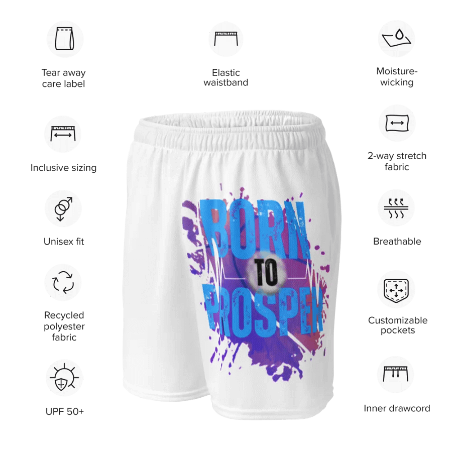 Expressive Born to Prosper Mesh Shorts product image (11)