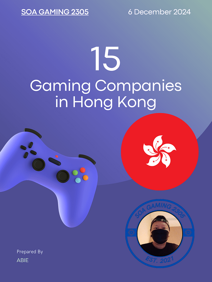 🎮 Step into Hong Kong’s Thriving Gaming Industry with Insider Knowledge! 🚀 product image (1)