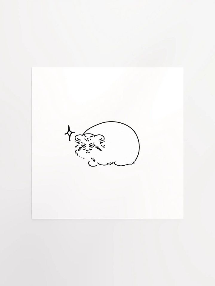 Grumpy Manul - Matte Poster product image (1)