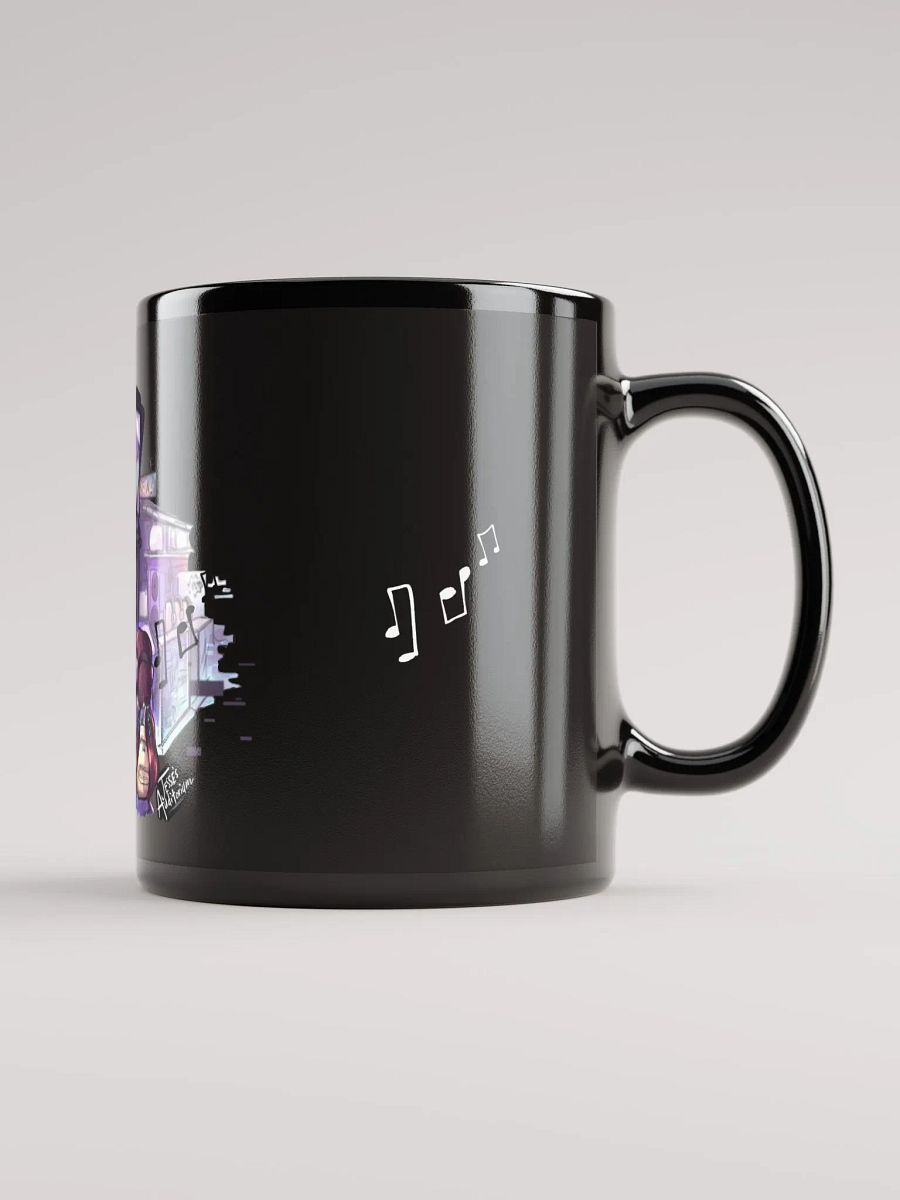Black Ceramic Mug (Purple Dreams Design) product image (2)