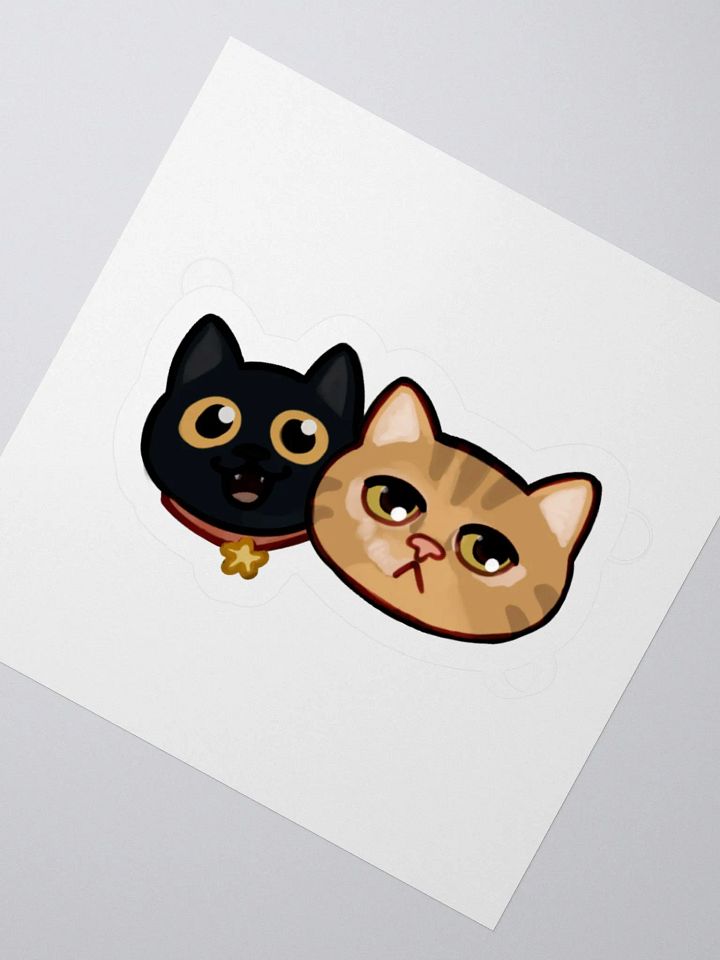 Straw Cat & Tao Purrfect Duo Sticker product image (2)